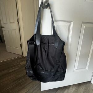 Lululemon Athletica Black Tote Spacious Durable Design